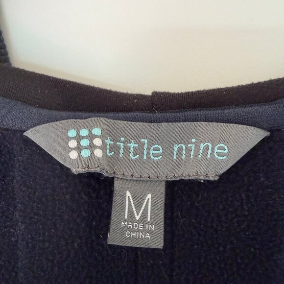 Title Nine 25th Hour Fleece Swacket Zip Up Relaxed Hoodie Women’s Sz M - Picture 2 of 3